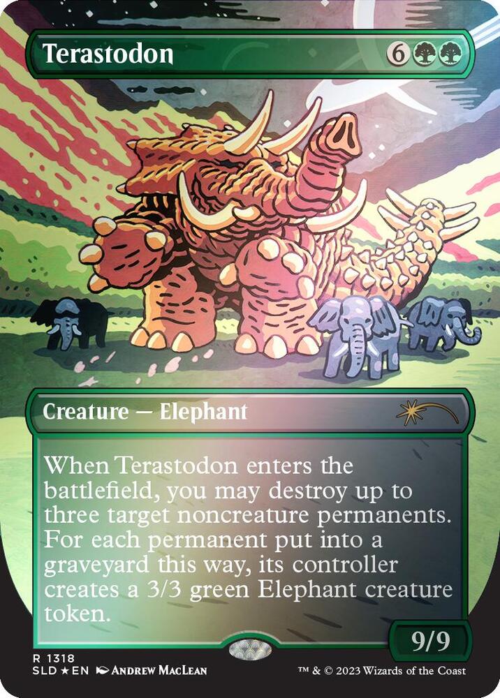 Terastodon (Rainbow Foil) (1318) [Secret Lair Drop]