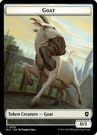 Goat // Wolf (0032) Double-Sided Token (5 // 32) [Bloomburrow Commander]