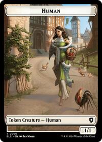 Human // Soldier Double-Sided Token (6 // 8) [Bloomburrow Commander]