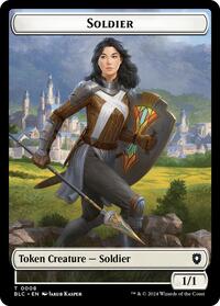 Soldier // Citizen Double-Sided Token (8 // 33) [Bloomburrow Commander]