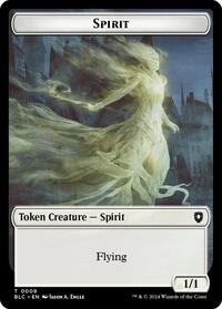 Spirit // Faerie Double-Sided Token (9 // 12) [Bloomburrow Commander]