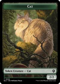 Cat // Beast (0025) Double-Sided Token (26 // 25) [Bloomburrow Commander]