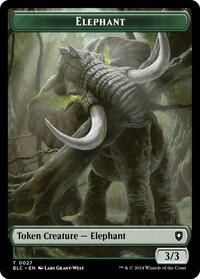 Elephant // Squid Double-Sided Token (27 // 17) [Bloomburrow Commander]
