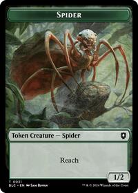 Spider // Blood Double-Sided Token (31 // 36) [Bloomburrow Commander]