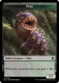 Pest // Shapeshifter Double-Sided Token (34 // 15) [Bloomburrow Commander]