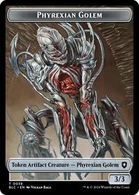 Phyrexian Golem // Faerie Double-Sided Token (38 // 12) [Bloomburrow Commander]