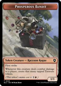 Prosperous Bandit // Treasure Double-Sided Token (23 // 29) [Bloomburrow Commander]