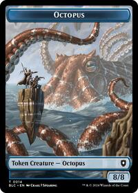 Octopus // Rabbit Double-Sided Token (14 // 3) [Bloomburrow Commander]
