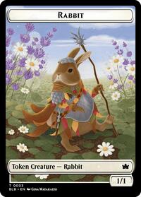 Rabbit // Splash Lasher Double-Sided Token (3 // 8) [Bloomburrow]