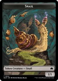 Snail // Thundertrap Trainer Double-Sided Token (14 // 9) [Bloomburrow]