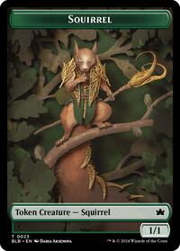 Squirrel // Starscape Cleric Double-Sided Token (23 // 15) [Bloomburrow]