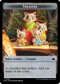 Treasure // Steampath Charger Double-Sided Token (29 // 19) [Bloomburrow]