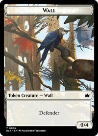 Wall // Intrepid Rabbit Double-Sided Token (4 // 2) [Bloomburrow]