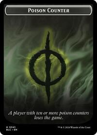 Poison Counter // Rabbit Double-Sided Token (41 // 3) [Bloomburrow Commander]