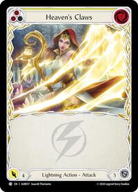 Heaven's Claws (Yellow) (AUR017) [1st Strike]