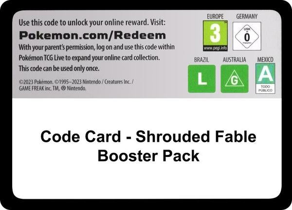 Code Card - Shrouded Fable Booster Pack [SV Shrouded Fable]