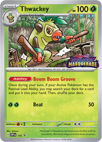Thwackey - 115 (Prerelease) [Staff] (115) [SV Scarlet and Violet Promo Cards]