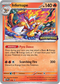 Infernape - 116 (Prerelease) [Staff] (116) [SV Scarlet and Violet Promo Cards]