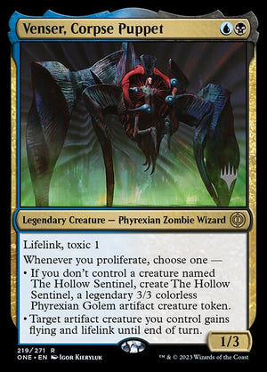 Venser, Corpse Puppet (219p) [Phyrexia: All Will Be One Promos]