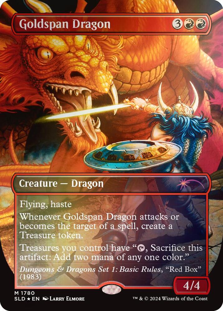 Goldspan Dragon (Rainbow Foil) (1780) [Secret Lair Drop]