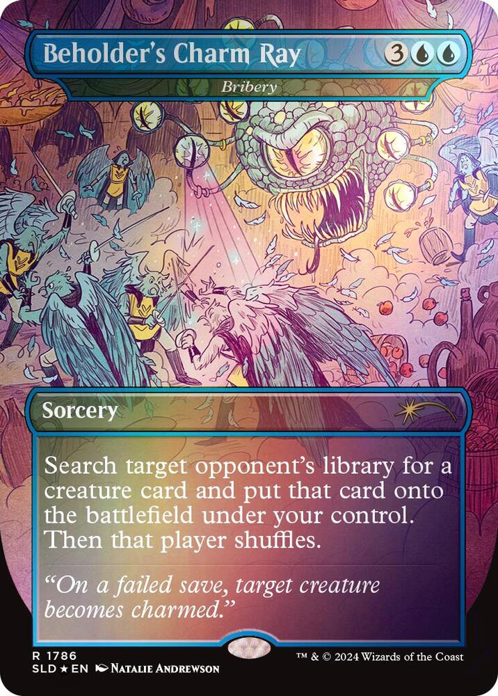 Beholder's Charm Ray - Bribery (Rainbow Foil) (1786) [Secret Lair Drop]