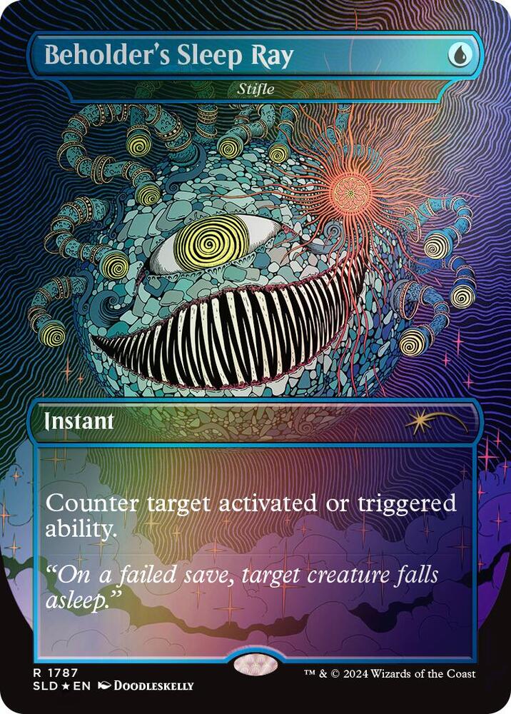 Beholder's Sleep Ray - Stifle (Rainbow Foil) (1787) [Secret Lair Drop]