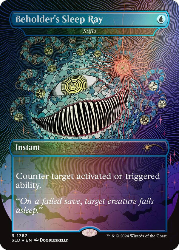 Beholder's Sleep Ray - Stifle (Rainbow Foil) (1787) [Secret Lair Drop]