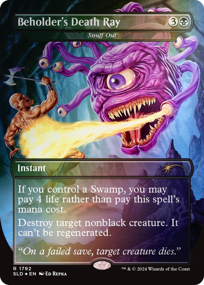 Beholder's Death Ray - Snuff Out (Rainbow Foil) (1792) [Secret Lair Drop]