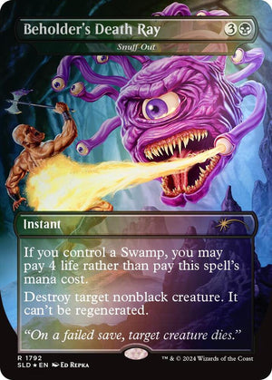 Beholder's Death Ray - Snuff Out (Rainbow Foil) (1792) [Secret Lair Drop]