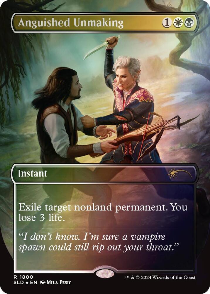 Anguished Unmaking (1800) (Rainbow Foil) [Secret Lair Drop]