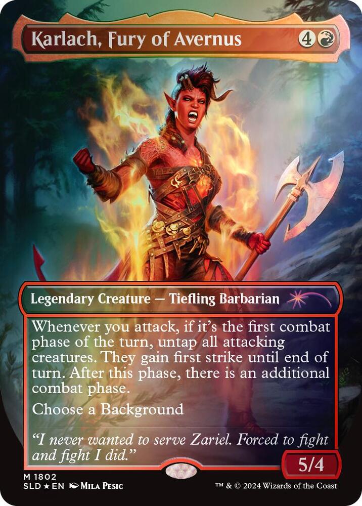 Karlach, Fury of Avernus (Rainbow Foil) (1802) [Secret Lair Drop]