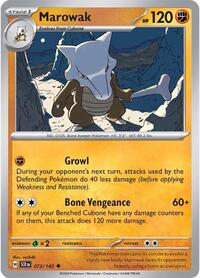 Marowak (073/142) [SV07 Stellar Crown]