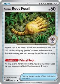 Antique Root Fossil (130/142) [SV07 Stellar Crown]