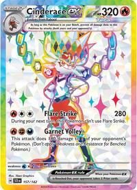 Cinderace ex - 157/142 (157/142) [SV07 Stellar Crown]