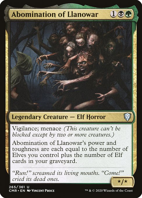 Abomination of Llanowar (265) [Commander Legends]