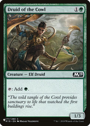 Druid of the Cowl (M19-177) [The List]