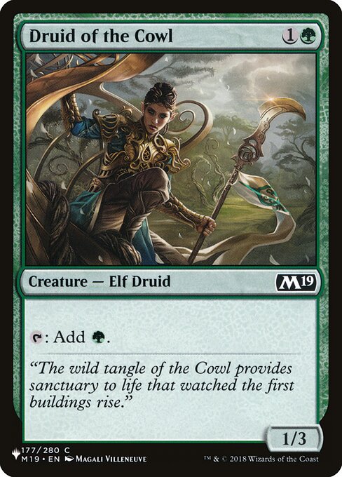 Druid of the Cowl (M19-177) [The List]