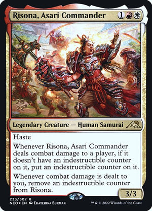 Risona, Asari Commander (233s) [Kamigawa: Neon Dynasty Promos]