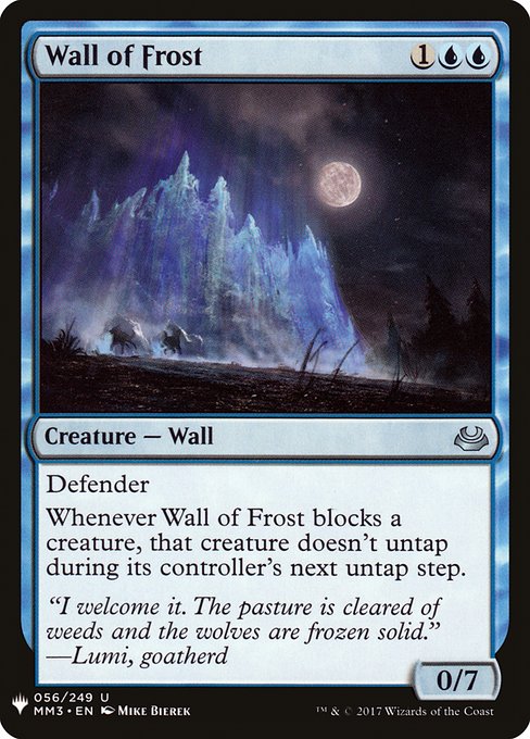 Wall of Frost (MM3-56) [The List]