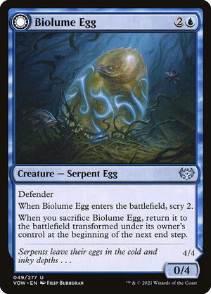 Biolume Egg // Biolume Serpent (49) [Innistrad: Crimson Vow]