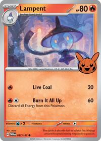 Lampent (037/167) [Trick or Trade BOOster Bundle 2024]