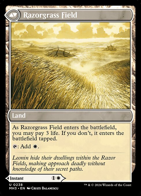 Razorgrass Ambush // Razorgrass Field (238) [Modern Horizons 3]