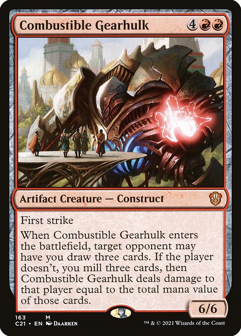 Combustible Gearhulk (163) [Commander 2021]