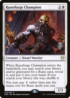 Runeforge Champion (26p) [Kaldheim Promos]