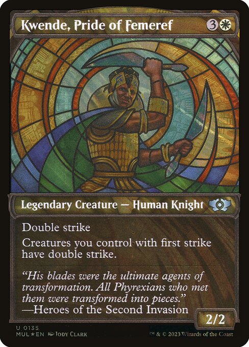 Kwende, Pride of Femeref (135) [Multiverse Legends] [Showcase]
