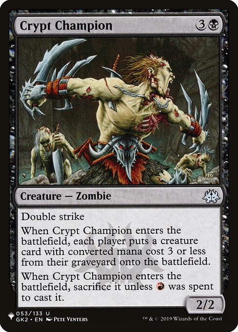 Crypt Champion (GK2-53) [The List]
