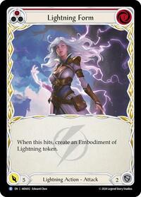Lightning Form (Red) (ARA012) [Blitz Deck Rosetta Aurora]