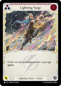Lightning Surge (Red) (ARA013) [Blitz Deck Rosetta Aurora]