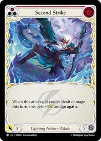 Second Strike (Red) (ARA016) [Blitz Deck Rosetta Aurora]
