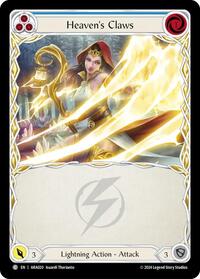 Heaven's Claws (Blue) (ARA020) [Blitz Deck Rosetta Aurora]